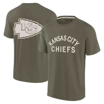 Men's Kansas City Chiefs Olive Elements Super Soft Short Sleeve T-Shirt