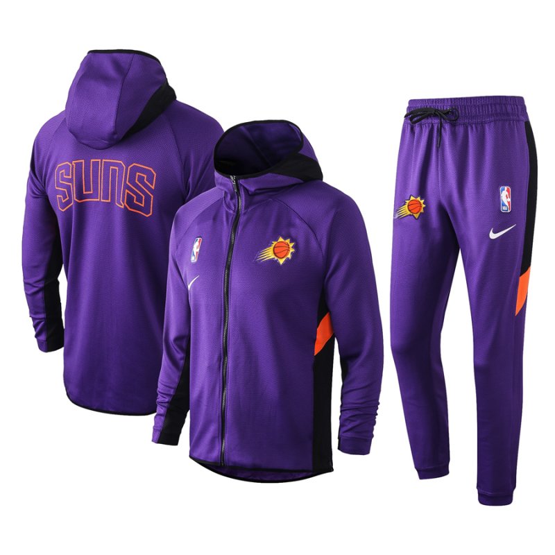 Men's Phoenix Suns Purple Warmup Hoodiesuit