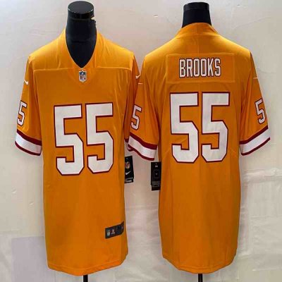 Men's Tampa Bay Buccaneers #55 Derrick Brooks Orange Vapor Untouchable Limited Stitched Jersey