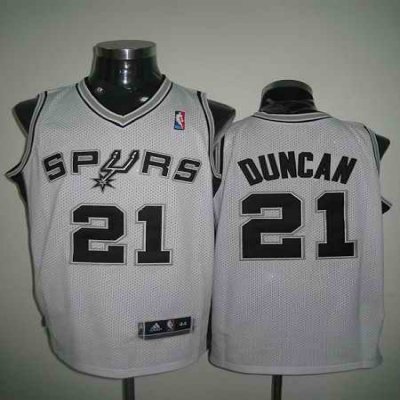 Revolution 30 Spurs #21 Tim Duncan White Stitched NBA Jersey