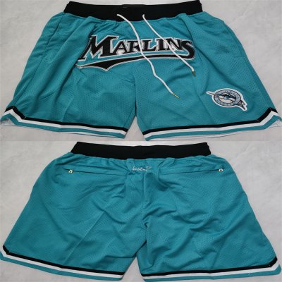 Men's Miami Marlins Blue Shorts