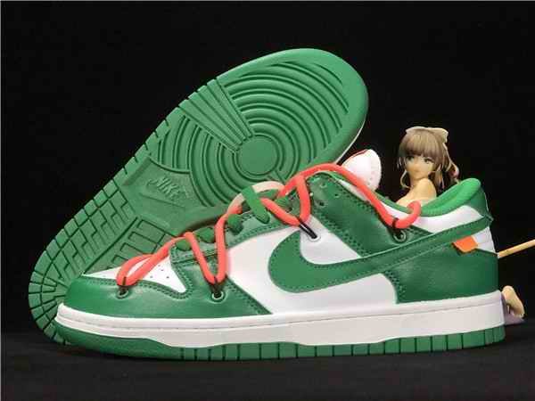 Men's Dunk Low SB Green/White Shoes 0121