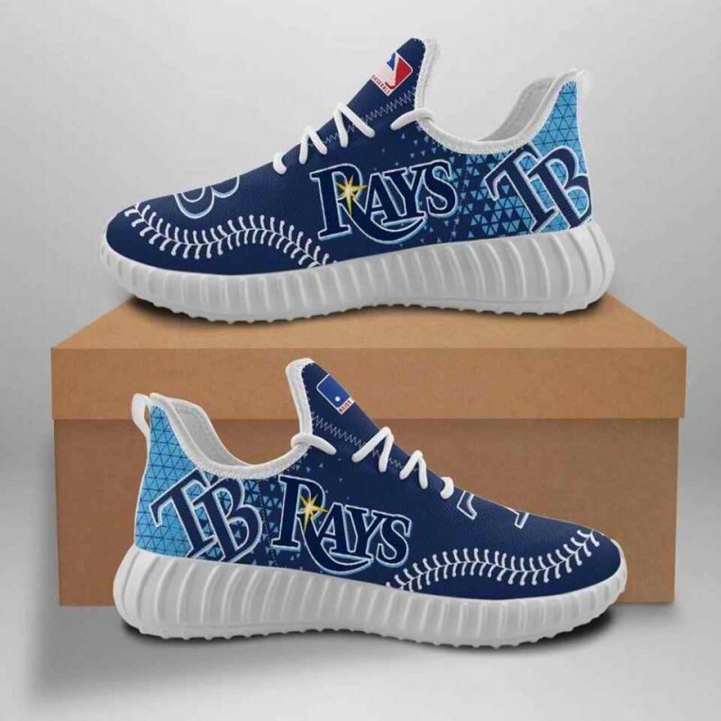 Men's Tampa Bay Rays Mesh Knit Sneakers/Shoes 006