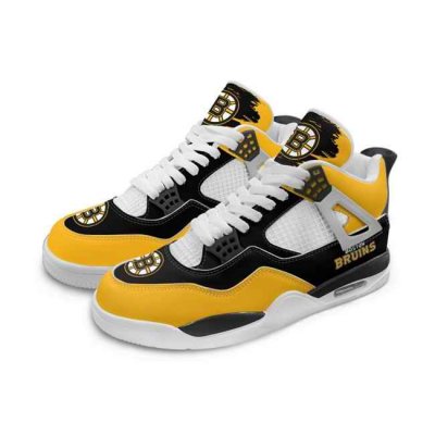 Women's Boston Bruins Running weapon Air Jordan 4 Shoes 003