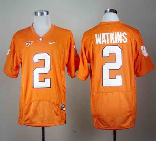 Tigers #2 Sammy Watkins Orange Pro Combat Stitched NCAA Jersey