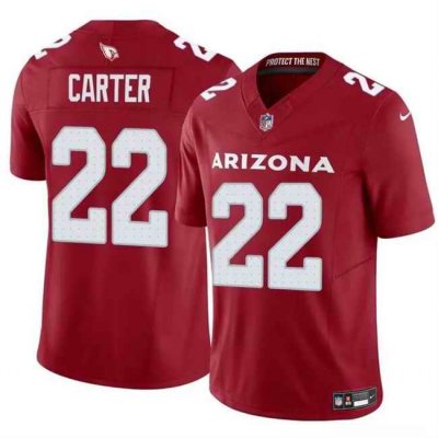 Men's Arizona Cardinals #22 Michael Carter Red 2024 F.U.S.E. Vapor Untouchable Limited Stitched Football Jersey