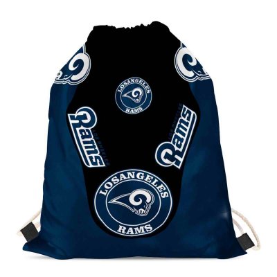 Los Angeles Rams Drawstring Backpack sack / Gym bag 18 x 14 001