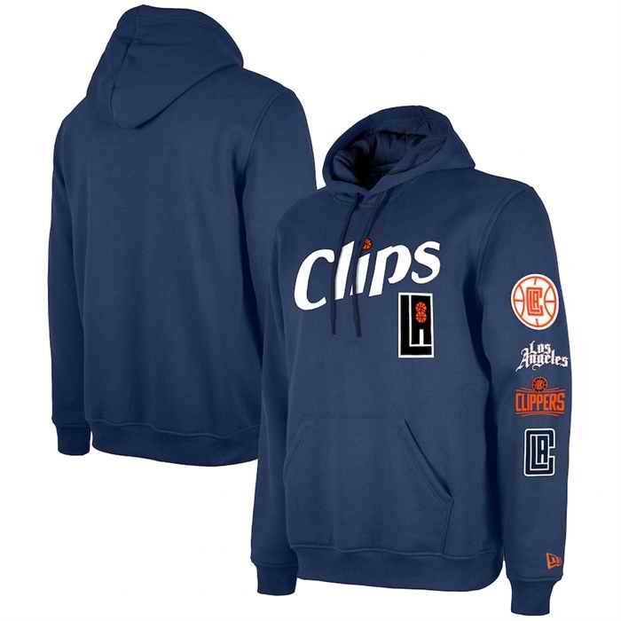 Men's Los Angeles Clippers Navy 2023/24 City Edition Pullover Hoodie