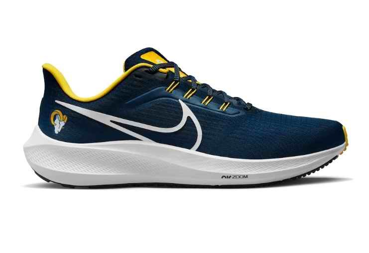 Men's Los Angeles Rams Navy Zoom Pegasus 39 Running Shoes 001