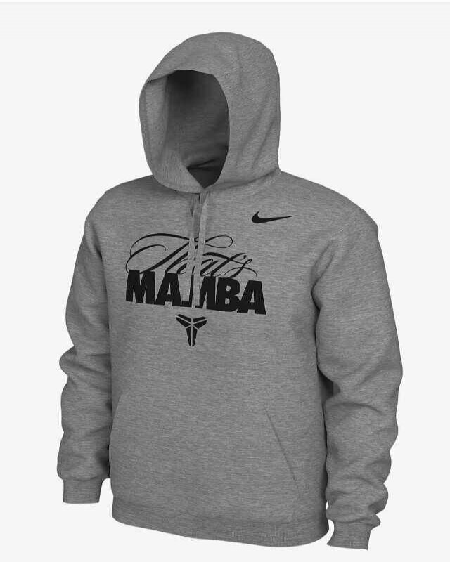 Men's Kobe Mamba Grey Pullover Hoodie