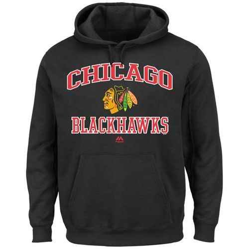 Chicago Blackhawks Majestic Heart & Soul Hoodie Black