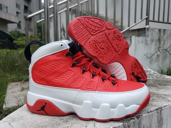 Men's Running weapon Air Jordan 9 Red/White Shoes 0010