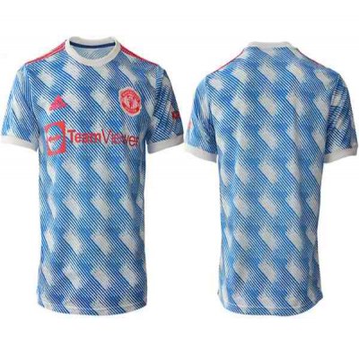 Men's Manchester United Light Blue Away Soccer Jersey