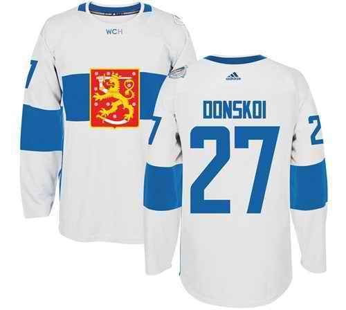 Team Finland #27 Joonas Donskoi White 2016 World Cup Stitched NHL Jersey