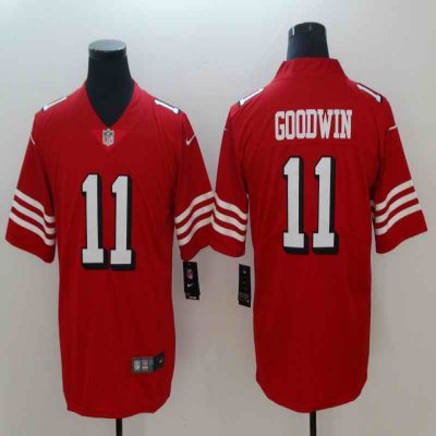 Men's NFL San Francisco 49ers #11 Marquise Goodwin Red 2018 Vapor Untouchable Limited Stitched NFL Jersey