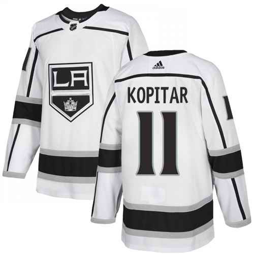 Men's Los Angeles Kings #11 Anze Kopitar White Stitched NHL Jersey