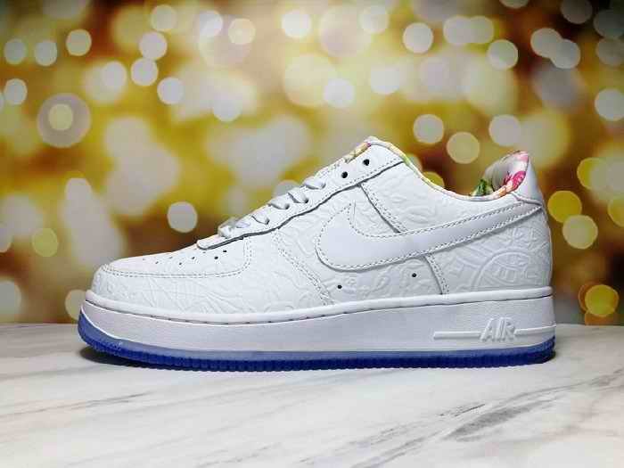 Men's Air Force 1 Low White/Royal Shoes 0175