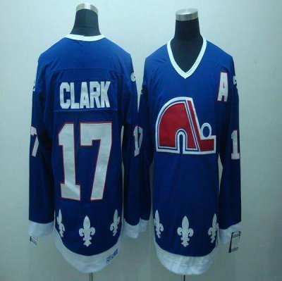 Men's Quebec Nordiques Custom blue Throwback Stitched Jersey