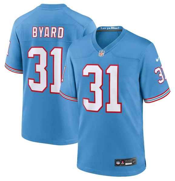 Men's Tennessee Titans #31 Kevin Byard Light Blue Throwback Player Stitched Game Jersey