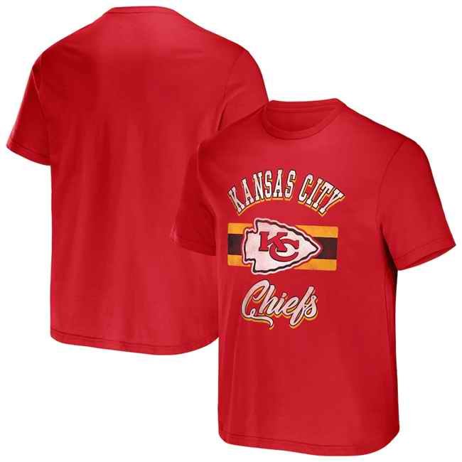 Men's Kansas City Chiefs Red  x Darius Rucker Collection Stripe T-Shirt