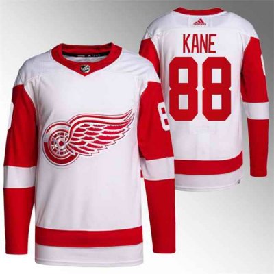 Men's Detroit Red Wings #88 Patrick Kane White Stitched Jersey