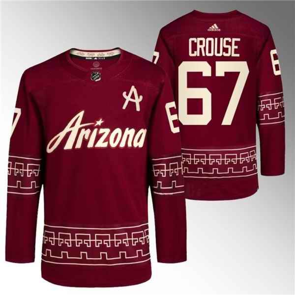 Men's Arizona Coyotes #67 Lawson Crouse Garnet Alternate Pro Jersey