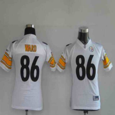 Steelers #86 Hines Ward White Stitched Youth NFL Jersey