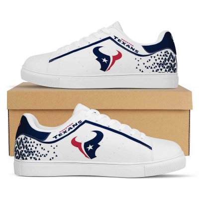 Women's Houston Texans Low Top Leather Sneakers 002