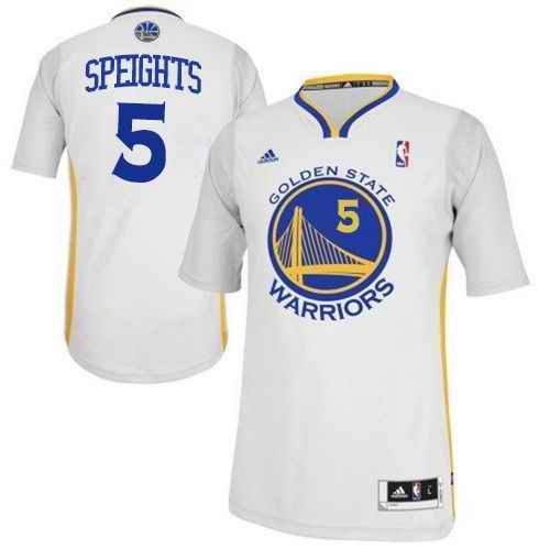 Revolution 30 Warriors #5 Marreese Speights White Alternate Stitched NBA Jersey