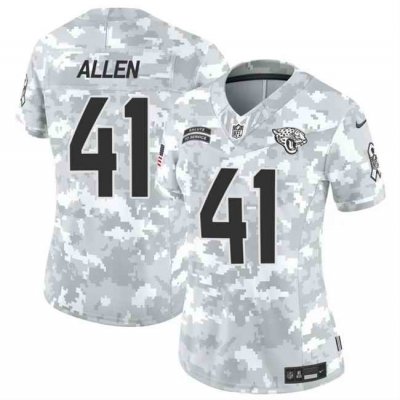 Women's Jacksonville Jaguars #41 Josh Hines-Allen 2024 F.U.S.E Arctic Camo Salute to Service Limited Stitched Football Jersey(Run Small)