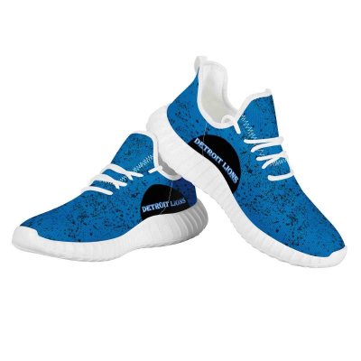 Men's Detroit Lions Mesh Knit Sneakers/Shoes 009