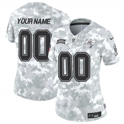 Women's Tampa Bay Buccaneers Active Player Custom 2024 F.U.S.E Arctic Camo Salute to Service Limited Stitched Football Jersey(Run Small)