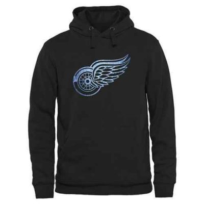 Detroit Red Wings Rinkside Pond Hockey Pullover Hoodie Black