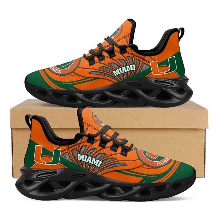 Men's Miami Hurricanes Flex Control Sneakers 002