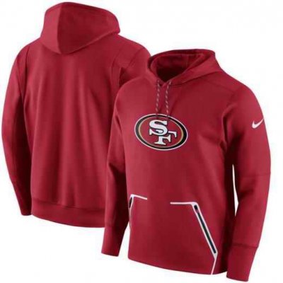 Men's Nike San Francisco 49ers Scarlet Champ Drive Vapor Speed Pullover Hoodie