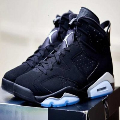 Men's Running Weapon Air Jordan 6 Black Shoes 057