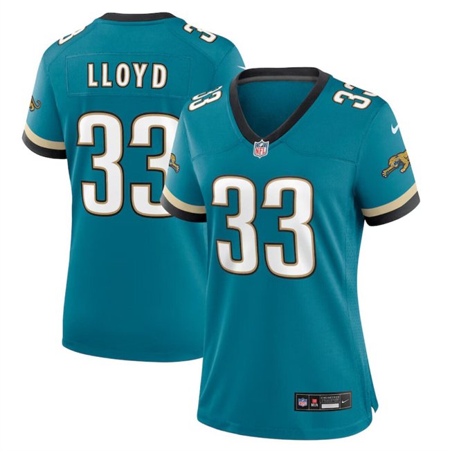 Women's Jacksonville Jaguars #33 Devin Lloyd Teal 2024 Prowler Throwback Vapor Limited Stitched Football Jersey(Run Small)