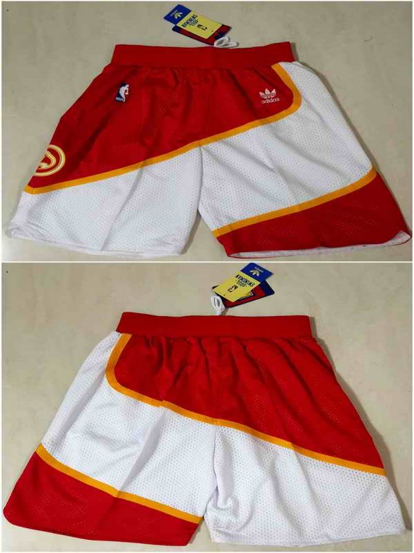 Men's Atlanta Hawks Red/White Shorts (Run Smaller)