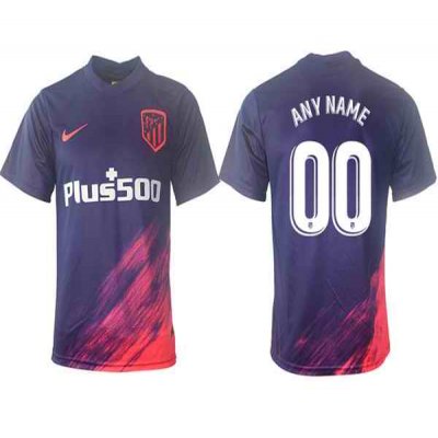 Men's Athletic De Madrid Custom 2021/22 Blue Away Soccer Jersey