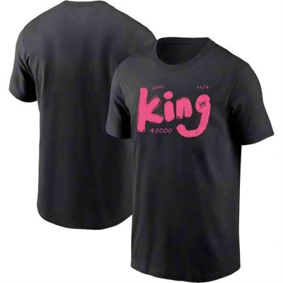 Men's Los Angeles Lakers Black King James T-Shirt