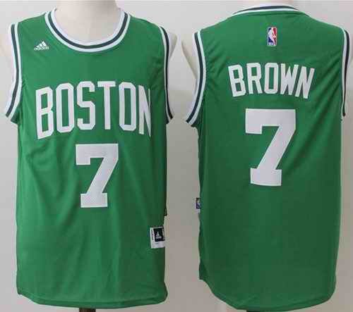 Celtics #7 Jaylen Brown Green Stitched NBA Jersey