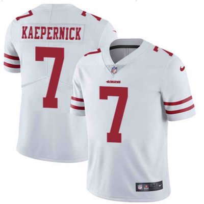 Men's San Francisco 49ers #7 Colin Kaepernick White 2018 Vapor Untouchable Limited NFL Stitched Jersey