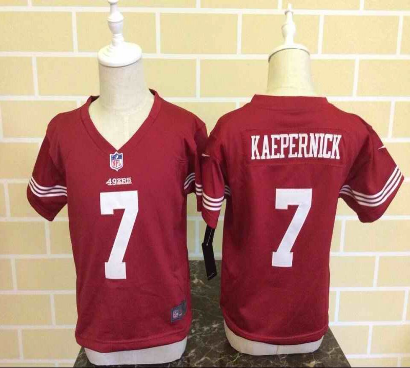 Toddler Nike San Francisco 49ers #7 Colin Kaepernick Red Stitched NFL Jersey