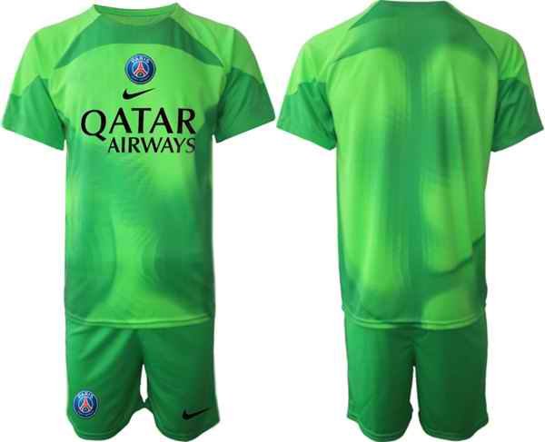 Men's Paris Saint-Germain Custom 2023 Green Soccer Jersey Suit