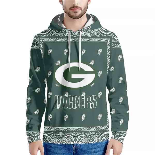 Men's Green Bay Packers Green Pullover Hoodie