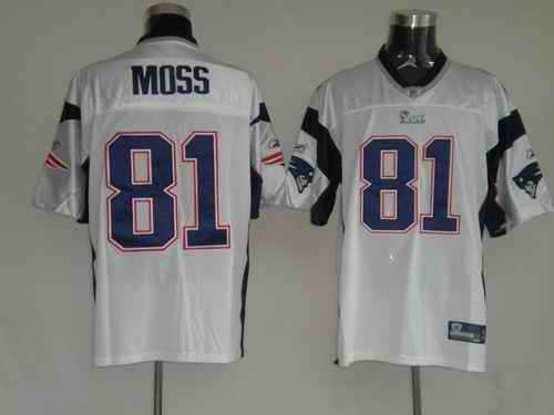 Patriots #81 Randy Moss White Stitched Youth NFL Jersey