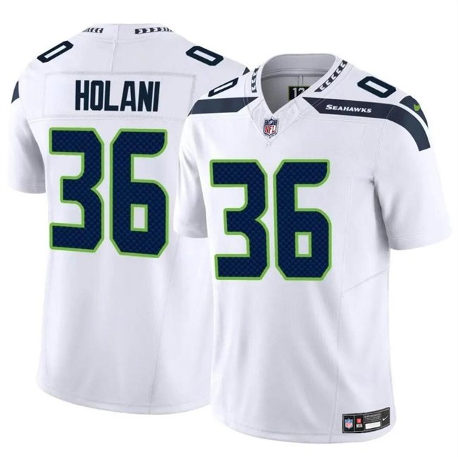 Youth Seattle Seahawks #36 George Holani White 2024 F.U.S.E Vapor Limited Stitched Football Jersey