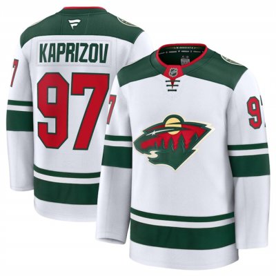 Men's Minnesota Wild ACTIVE PLAYER Custom White 2024-25 Away Stitched Hockey Jersey