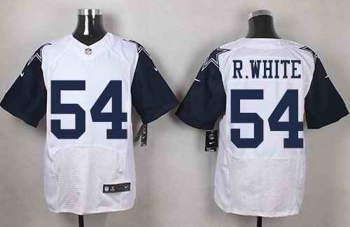 Nike Cowboys #54 Randy White White Men's Stitched NFL Elite Rush Jersey