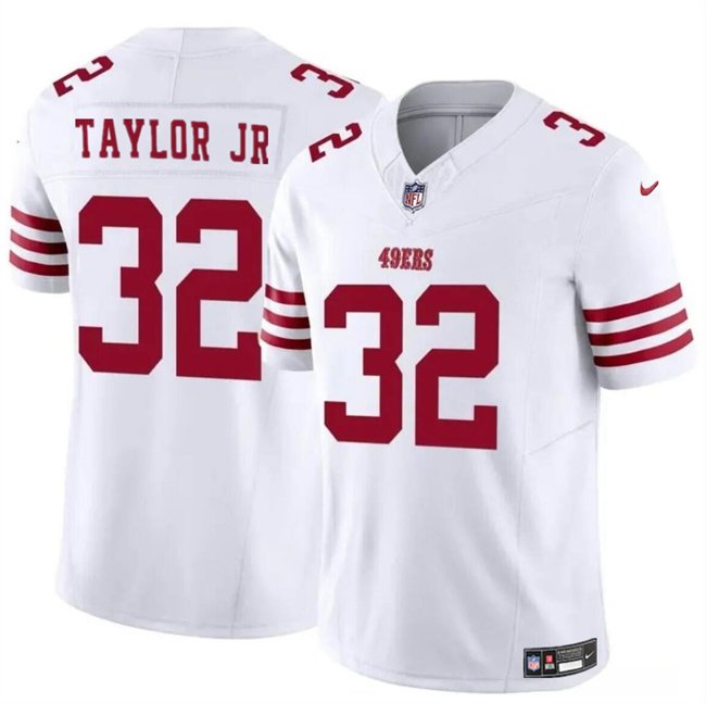 Youth San Francisco 49ers #32 Patrick Taylor Jr White 2024 F.U.S.E. Vapor Untouchable Limited Stitched Football Jersey